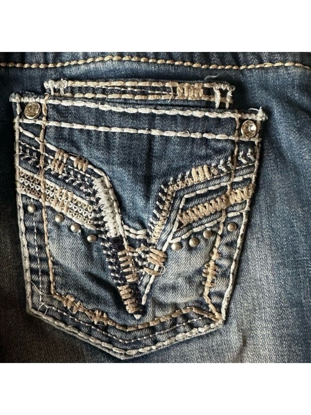 VIGOSS Women Capri Jeans Low Rise Size 27 - Picture 5 of 14